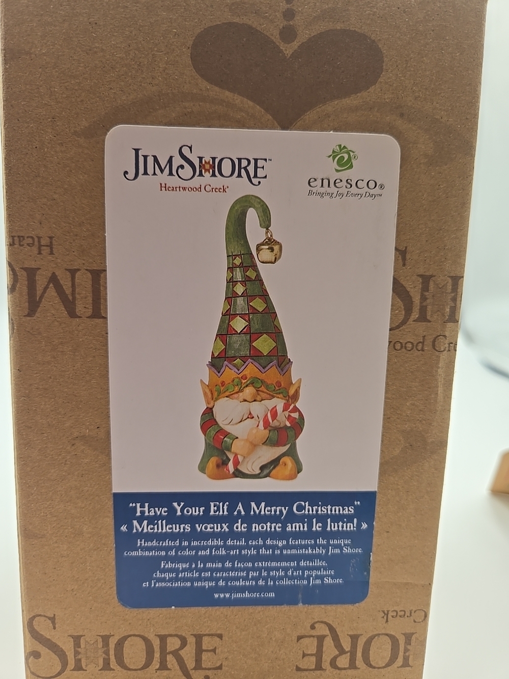 Jim Shore "Have Your Elf A Merry Christmas" Gnome Figurine ORIGINAL BOX - Picture 7 of 8